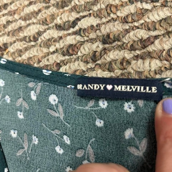 Green Floral Fairy Tie Top - Picture 3 of 5